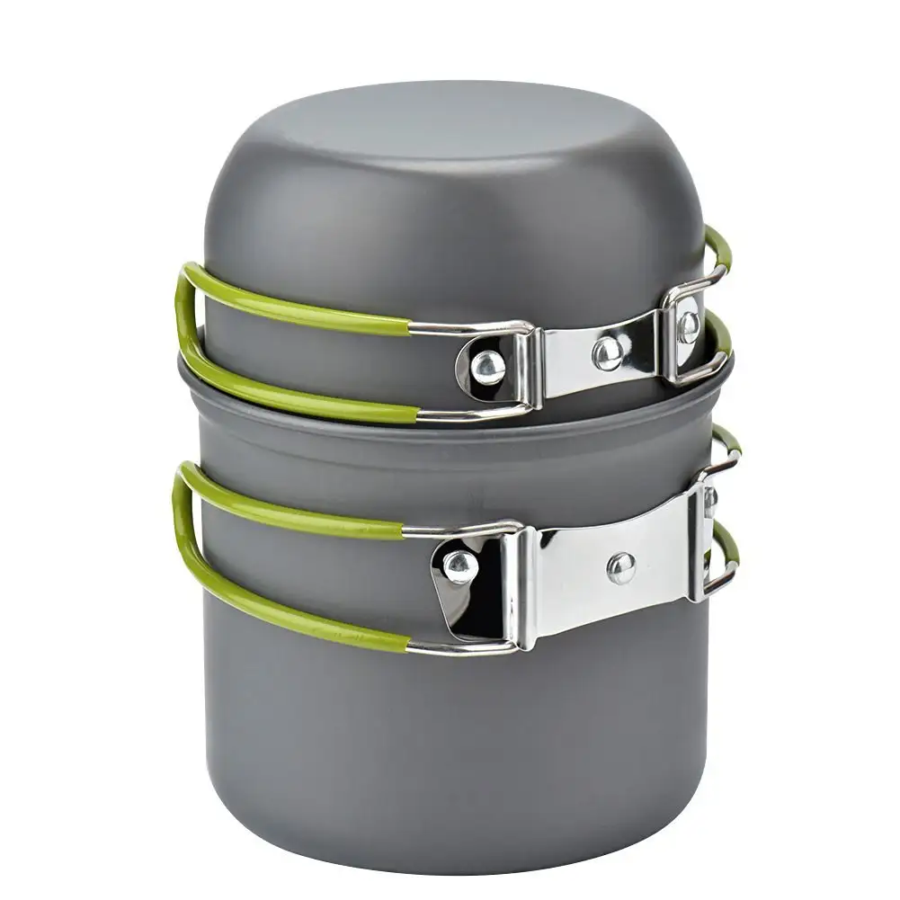 Camping Cookware Kit Outdoor Cooking Set Aluminum Equipment Outdoor Pot Travel