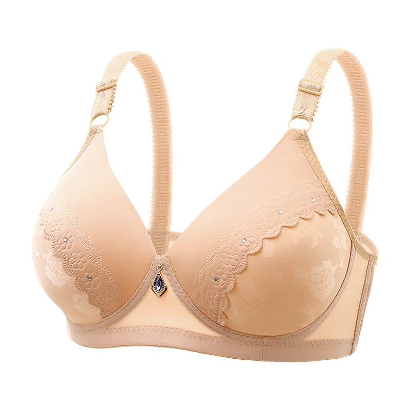 Title 5, Lace Jacquard Comfortable Thin Bra