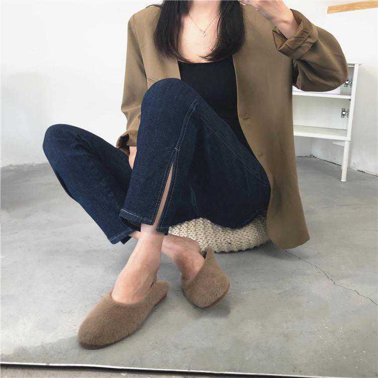 Women's High-waisted Jeans Korean Style Plus Size Slim Slim Nine-point Straight-leg Pants