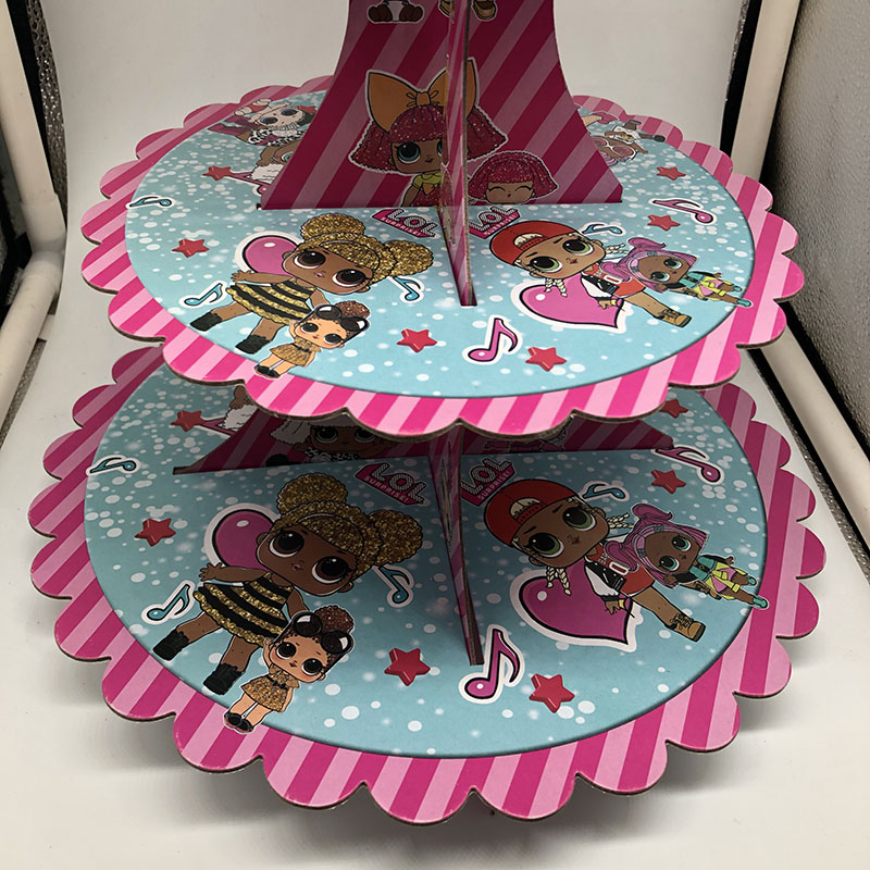 Title 1, Cartoon doll birthday theme cake stand