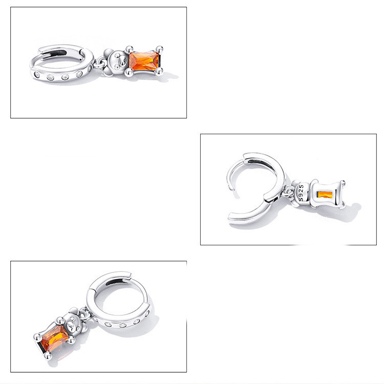 Unique 925 Sterling Silver Animal Earrings