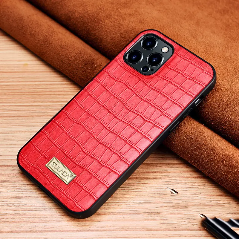 Mobile Phone Case SULADA Light Luxury Ultra-thin Leather Pattern
