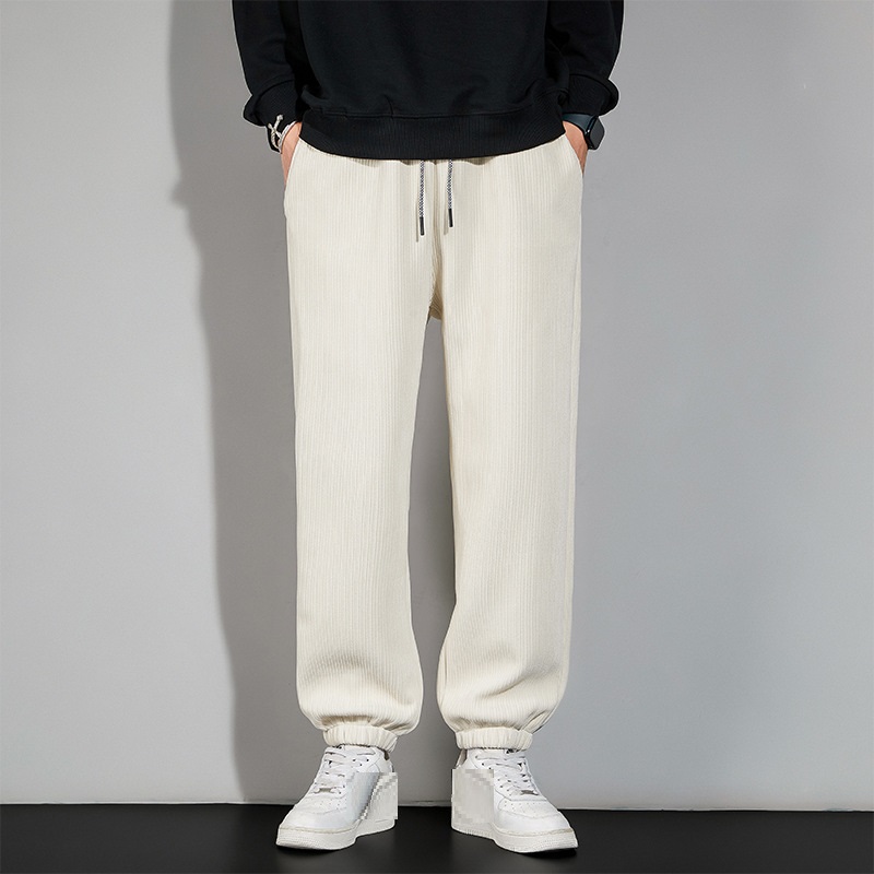 Autumn And Winter Chenille Plush Pants Male