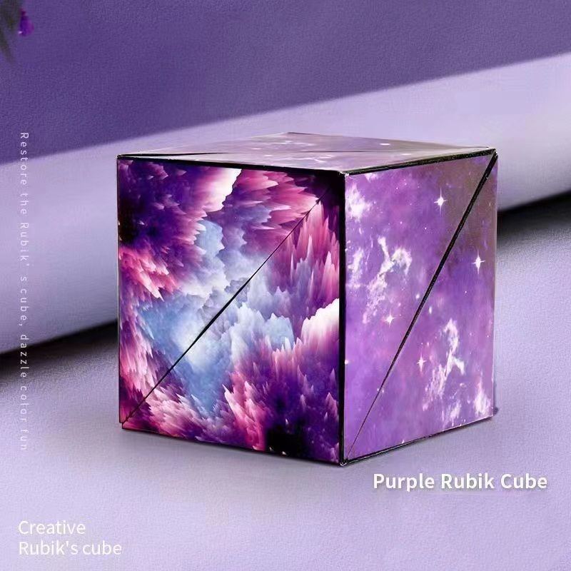 Purple Rubik Cube