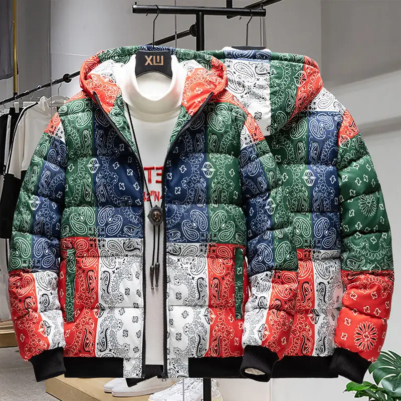Korean Style Trendy Short Hooded Colorful Cotton