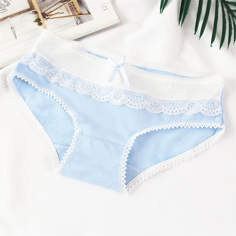 Title 7, Candy Color Cotton Ladies Cute Bow Panties