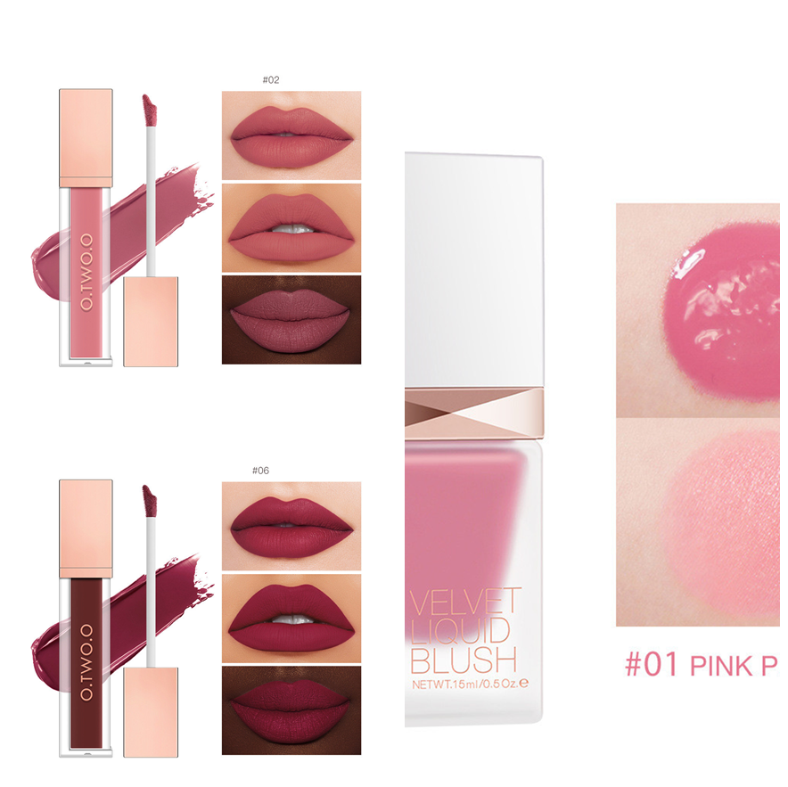 High energy Dense Fog Matte 18 Color Lip Glaze Non stick Cup Velvet 2Set - Shop at LoveMi