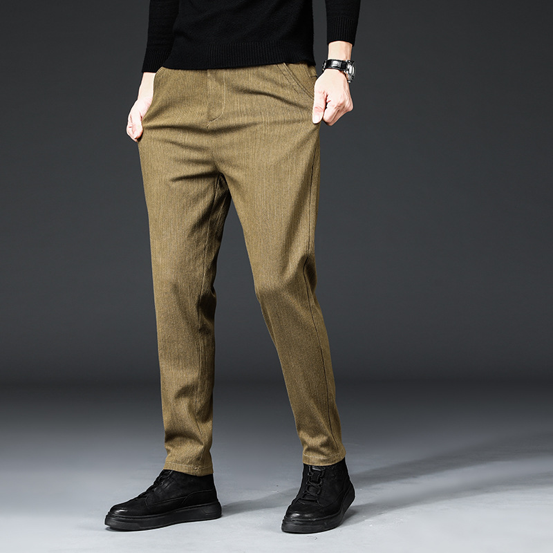 Title 8, Mens Slim Straight Autumn and Winter Casual Pa...