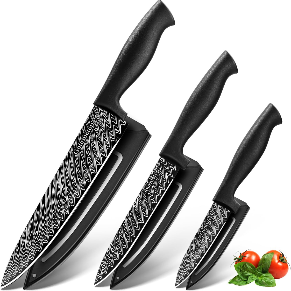 Damascus Pattern Kitchen Knife Set