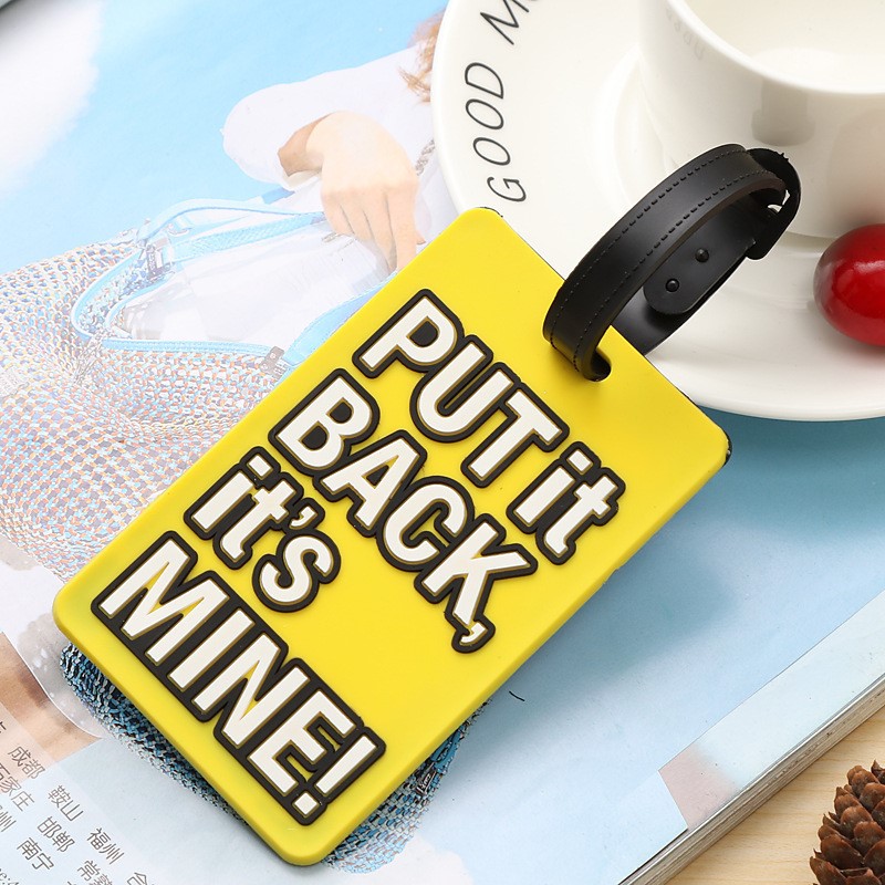 Luggage Listing And Anti-lost Creative Soft Rubber Boarding