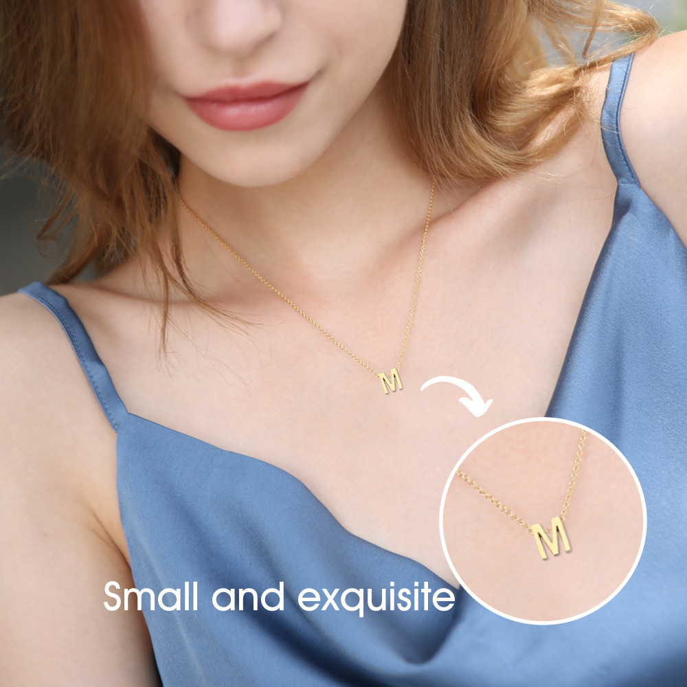 26 English Letters Surname Short Collarbone Chain Fashion