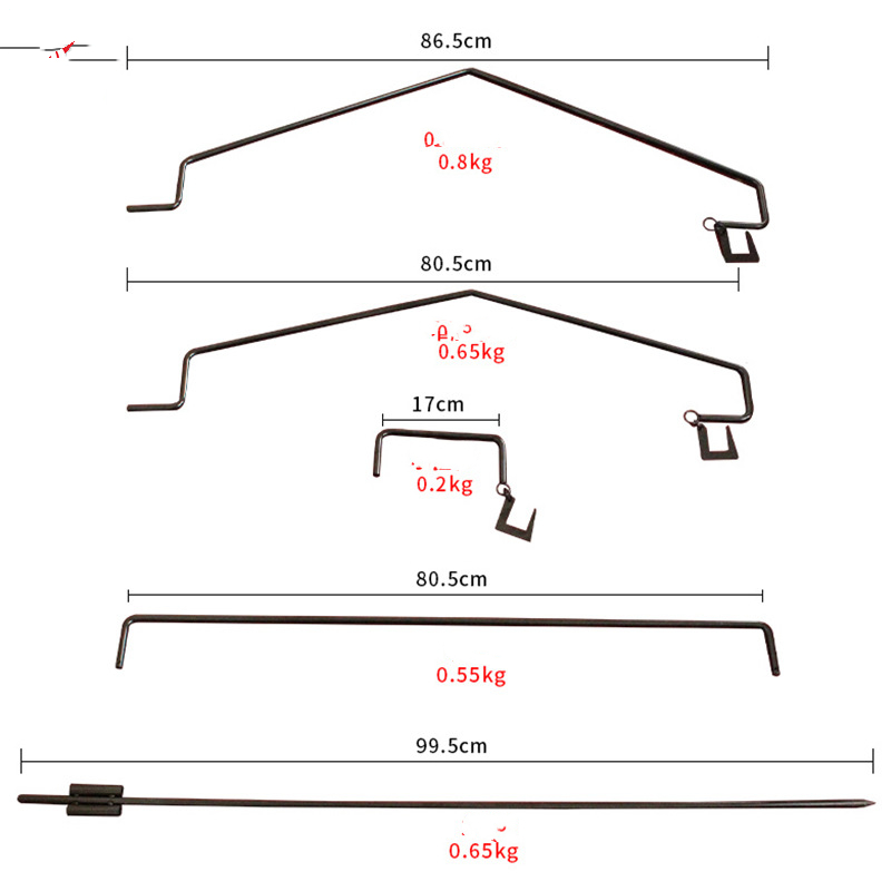Outdoor Camping Iron Lamp Rack For Mountain Customers — foto 3