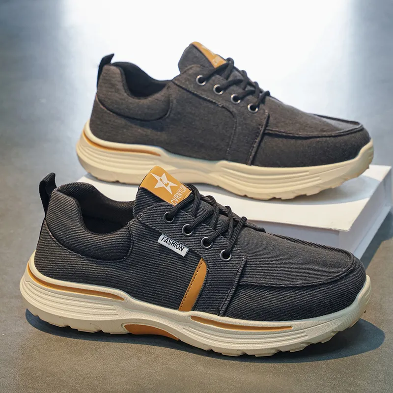 Men's 2026 Summer Canvas Shoes, Thick Sole
