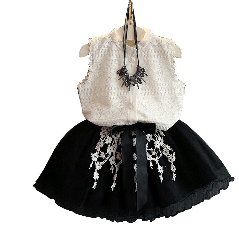 White and black tutu skirt