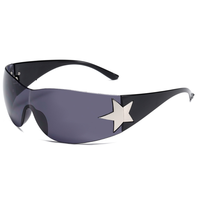 Title 11, Womens Fashion Five-pointed Star Rimless Sungl...