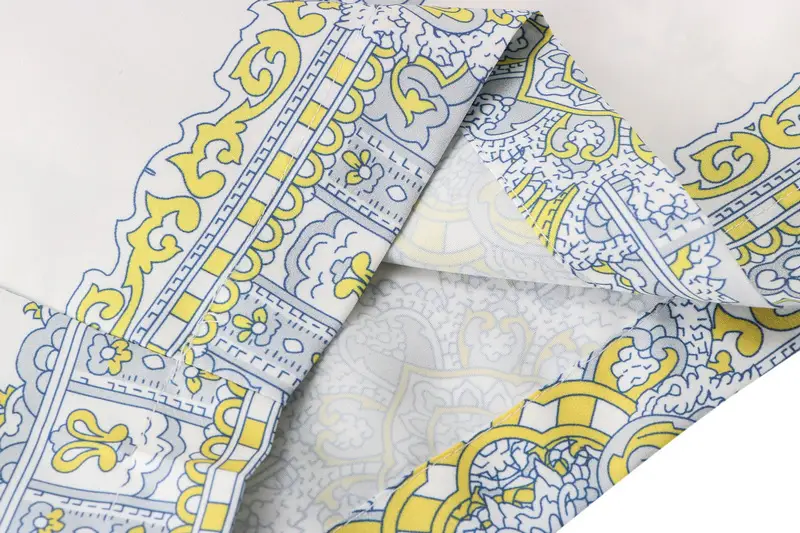 European And American High Street Printed Shirt Suit