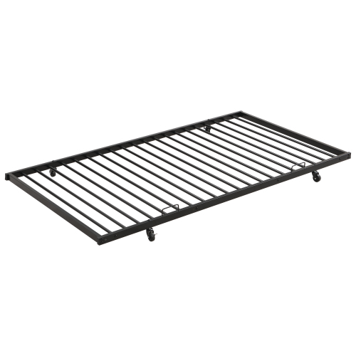 Full Over Full With Trundle Metal Bunk Bed view 8
