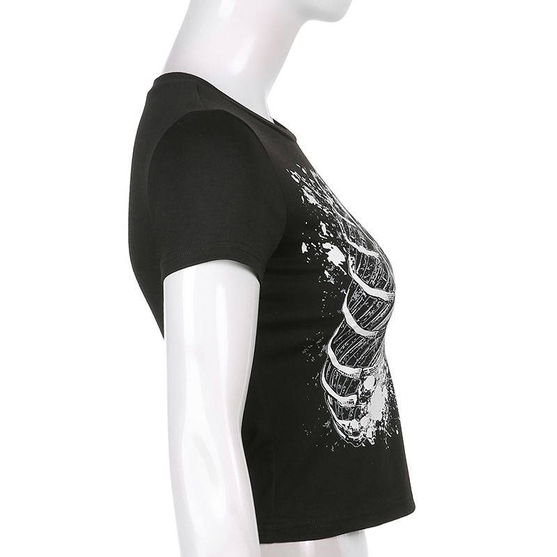 Title 2, Personalized Sternum Print Round Neck Bottoming...