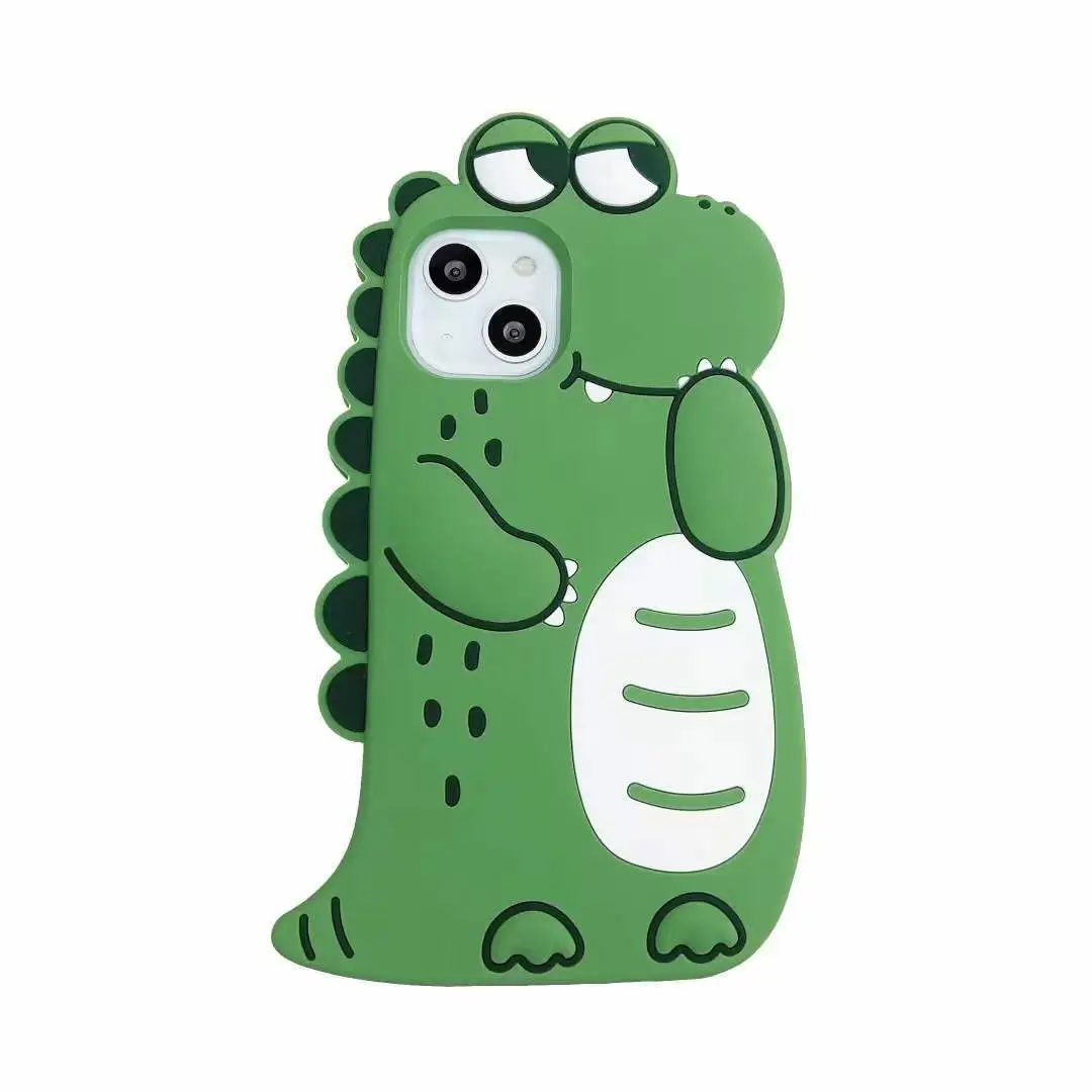 Thickened Anti-fall Applicable Mobile Phone Case Dinosaur Phone Case Cartoon Silicone Case – image 3