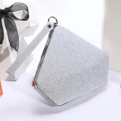 Women's Fashionable Hand Bill Of Lading Shoulder Bag Reflective Gloss - Silver - View 1