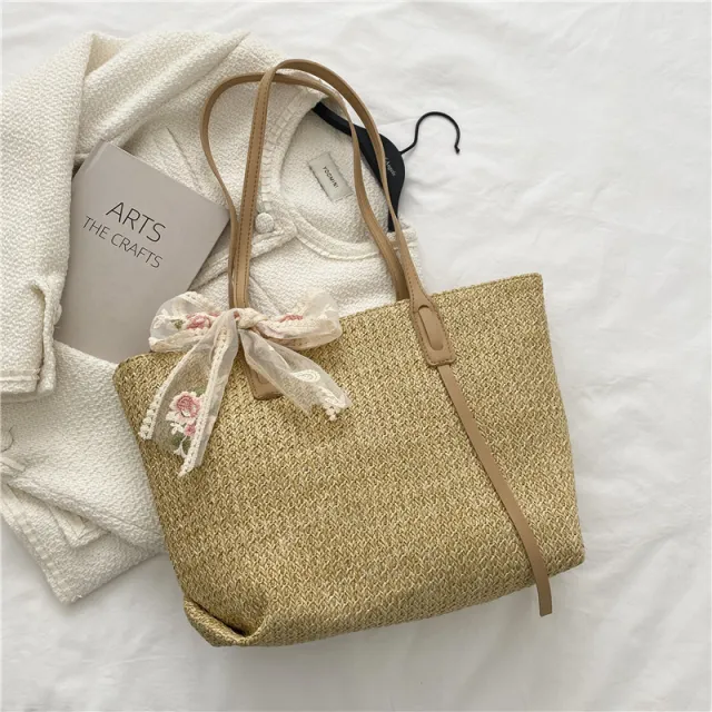 Fashion Tote Bag Shoulder Bow Crossbody Khaki - Shop at LoveMi