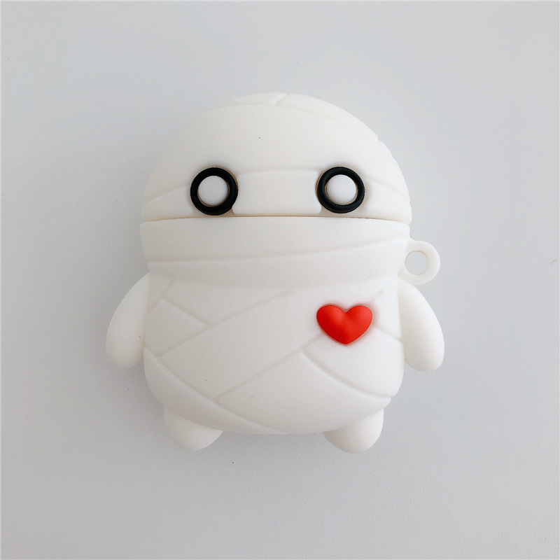 Cute Three-dimensional Love Small Black And White Earphone Case - Image 5