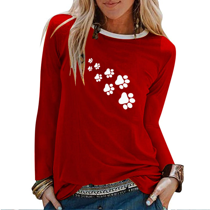 Title 3, Ladies bear paw print long sleeve T-shirt