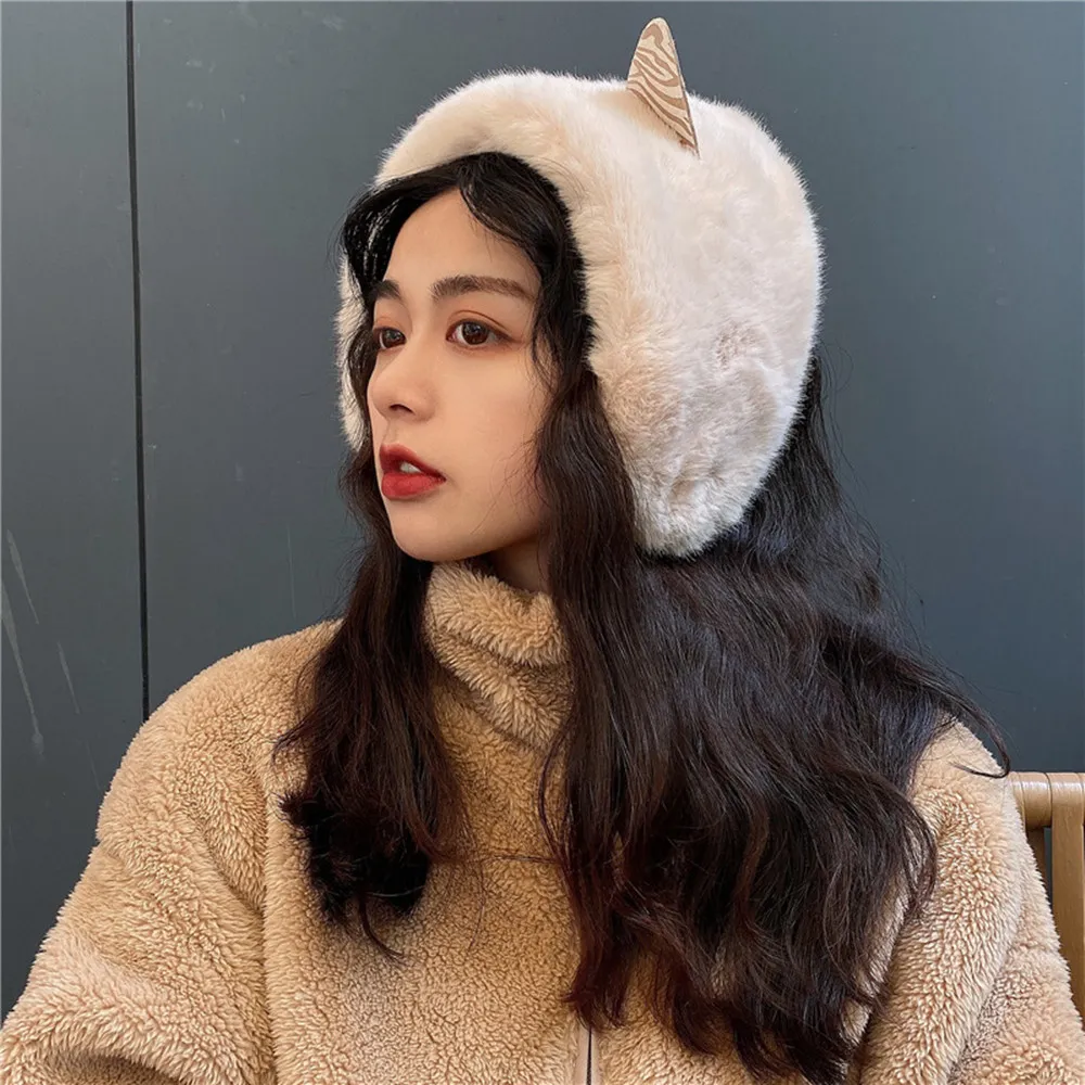 Cute And Thick High-value Cat Ears With Ear Cover - Apricot