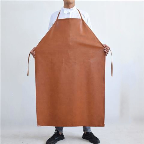 Title 9, PU Leather Oil Proof And Waterproof Apron Men