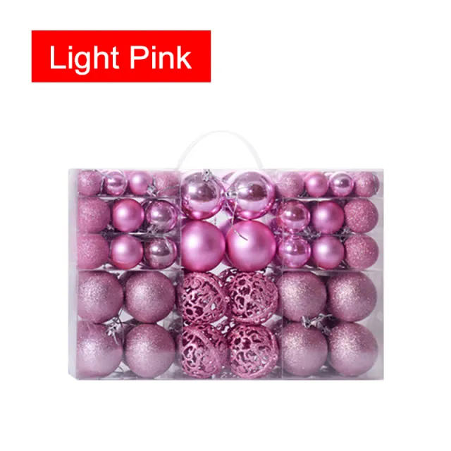 Christmas Matte Decorative Ball Light Pink - Shop at LoveMi
