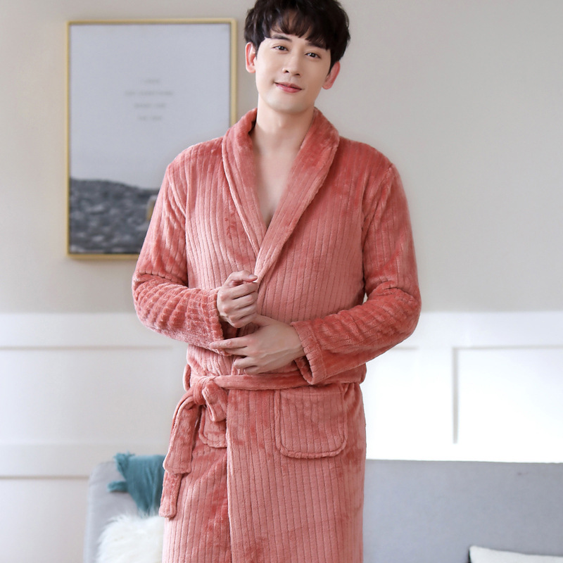 Title 6, Thick coral fleece pajamas for lovers, offering...