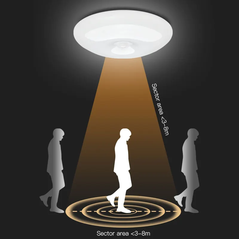Human Induction Ceiling Lamp Infrared Garage Cloakroom