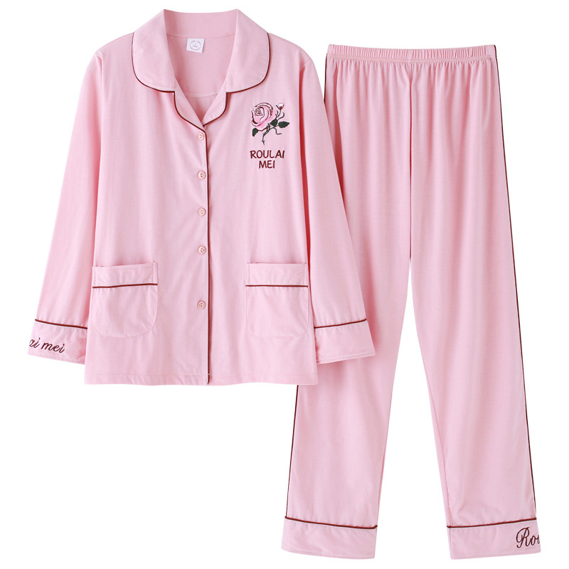 Title 9, Ladies Cotton Pajamas Cute Long-sleeved Summer ...