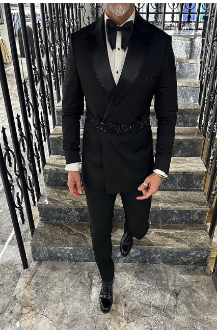 Men's Hot Diamond Embellished Suit