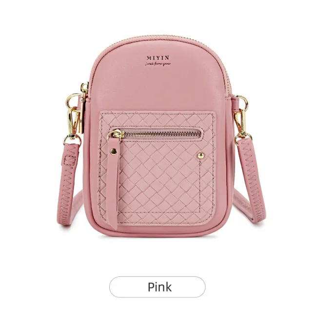 Fashion Versatile Mobile Phone Bag Change Vertical Pink - Shop at LoveMi