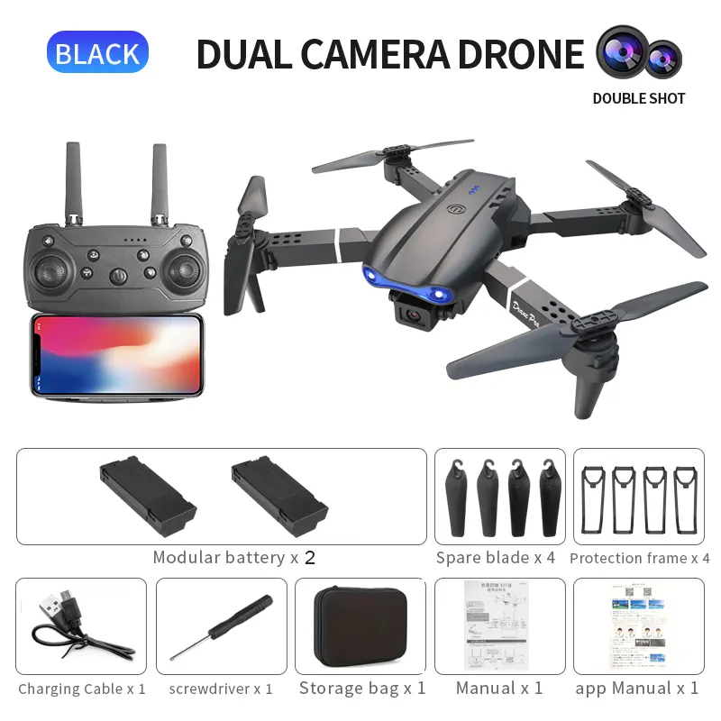 E99Pro - Dual Camera Battery-black
