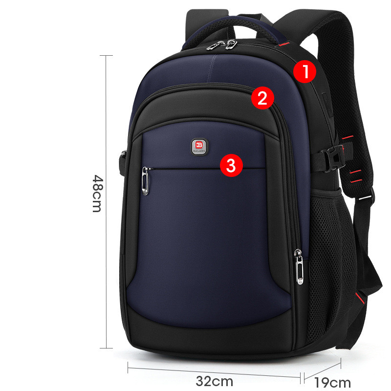 Casual Men's Laptop Bag Fashion Student School Bag - Image 1