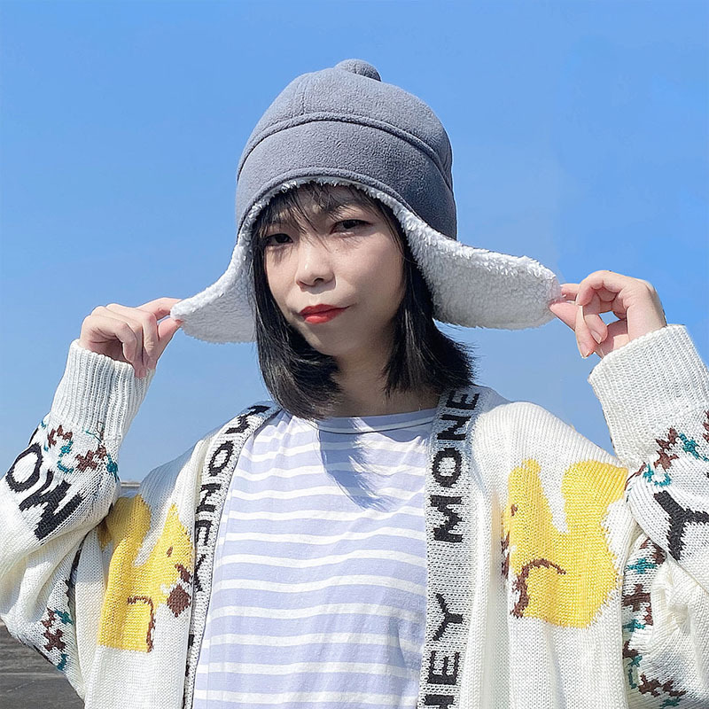 Faux Lamb Wool Cold Hat Autumn And Winter Ear Protection