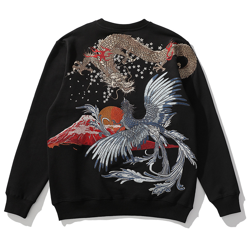 Title 4, Traditionelles, besticktes Tattoo-Sweatshirt mi...