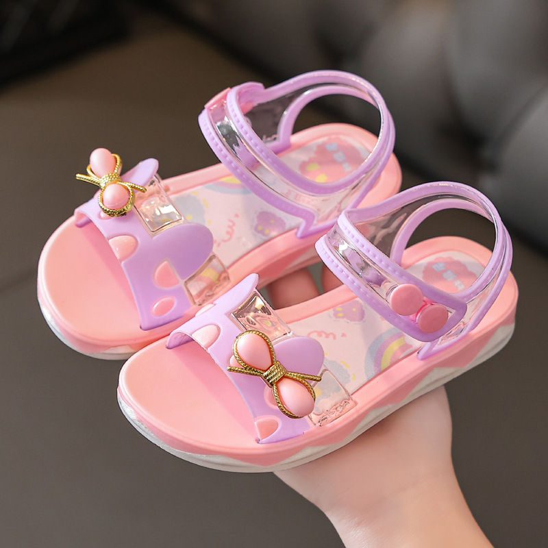 Title 5, Girls Summer Princess Fashion Sandals Non-Slip ...