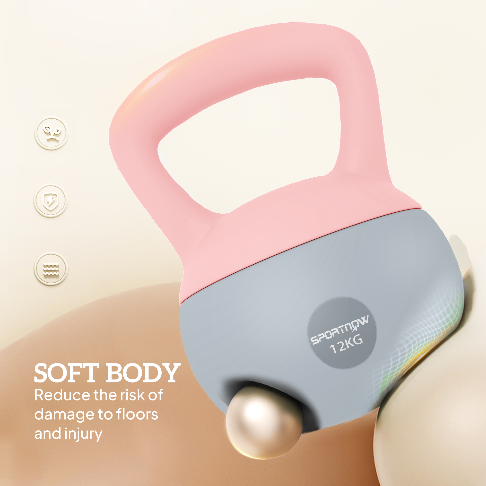 12 Kg Soft Kettlebell With Anti Slip Handle, Suitable For Home Gym — image 3