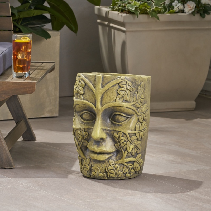 MGO GARDEN URN PLANTER Antique Green - Shop at LoveMi
