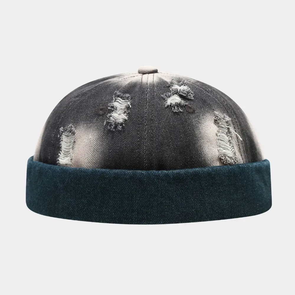 The New Men's And Women's Color-matched Frayed