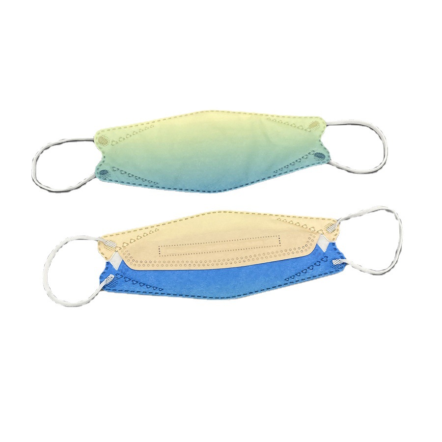 Willow Shaped Fish Mouth Type Gradient Color Tide Brand Mask