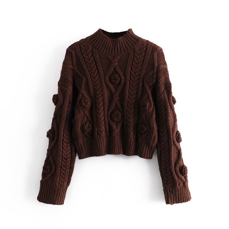 Women's Autumn And Winter Short Knitted Sweater Bottoming Shirt