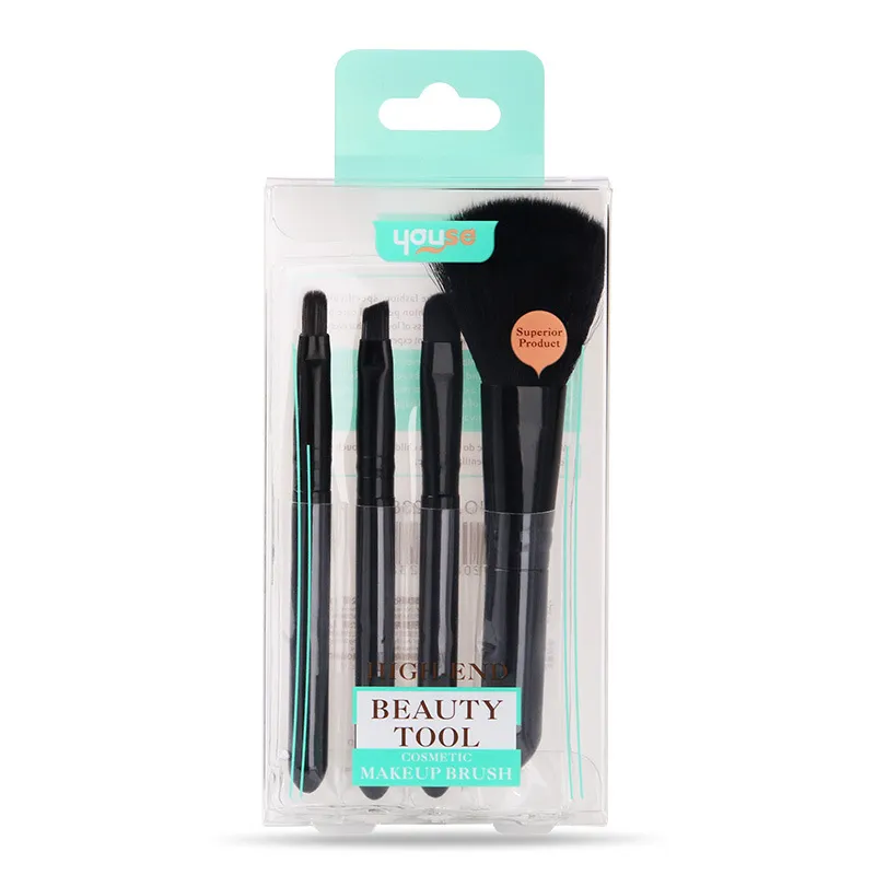 Set Of 4 Eye Smudge Lipstick Brush - 4Mini Makeup Brushes