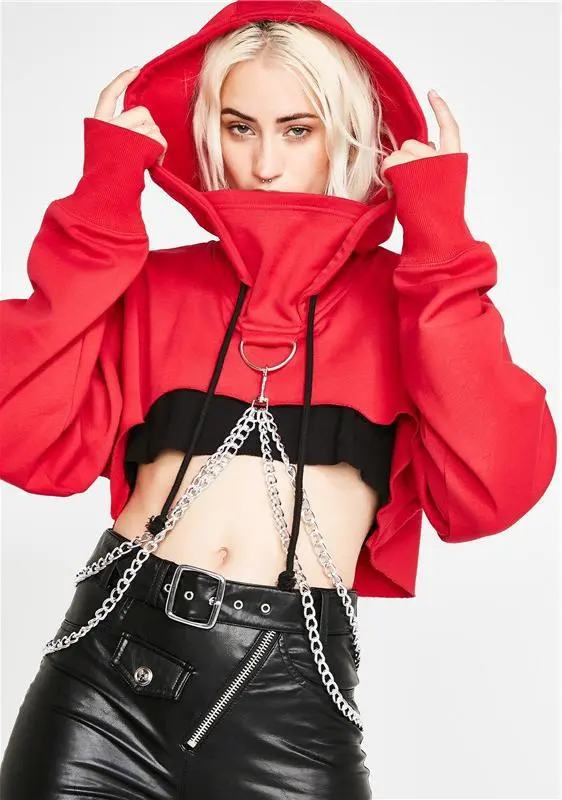 Buckle Chain Shawl Women's Outer Guard Red - Shop at LoveMi