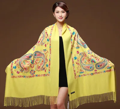 Embroidered Cotton And Linen Scarf Travel Sunscreen Ethnic Style Silk Scarf 14 Style - Shop at LoveMi