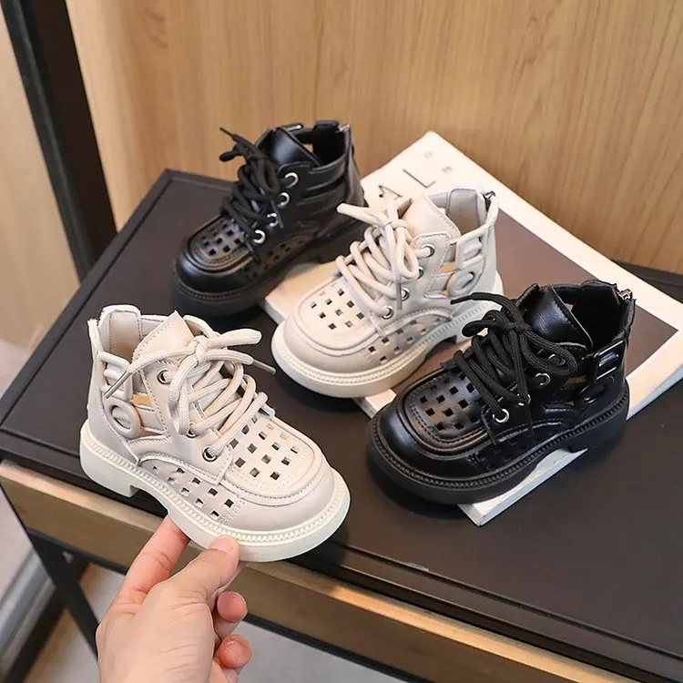 Spring Summer British Style Mid Calf Sandals for Boys