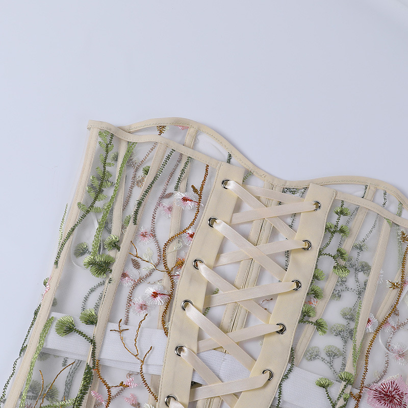 Title 12, Vintage Chinoiserie Vest Embroidered Tie Waist